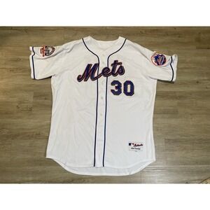 Majestic Authentic MLB 2008 New York Mets FLORES #30 Jersey Sz 52 White